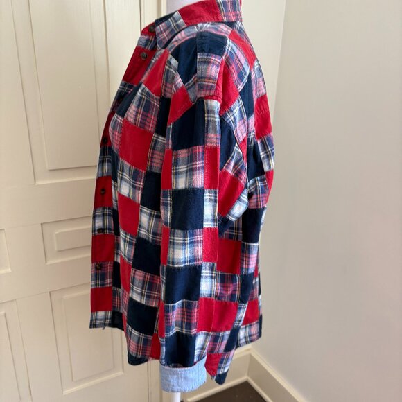 Rare Vintage Cotton Patchwork Blouse by Liz Sport - Picture 7 of 11